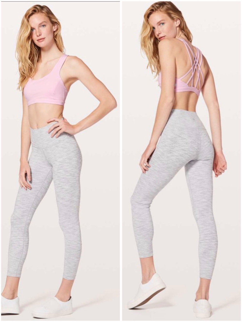 Lululemon | Pearl Pink Free To Be Serene Sports Bra | Size 10